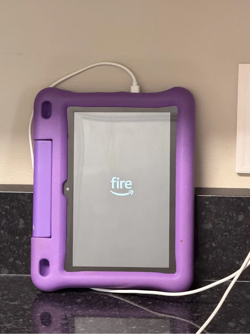 Amazon Fire Tablet in Bright Purple Protective Case